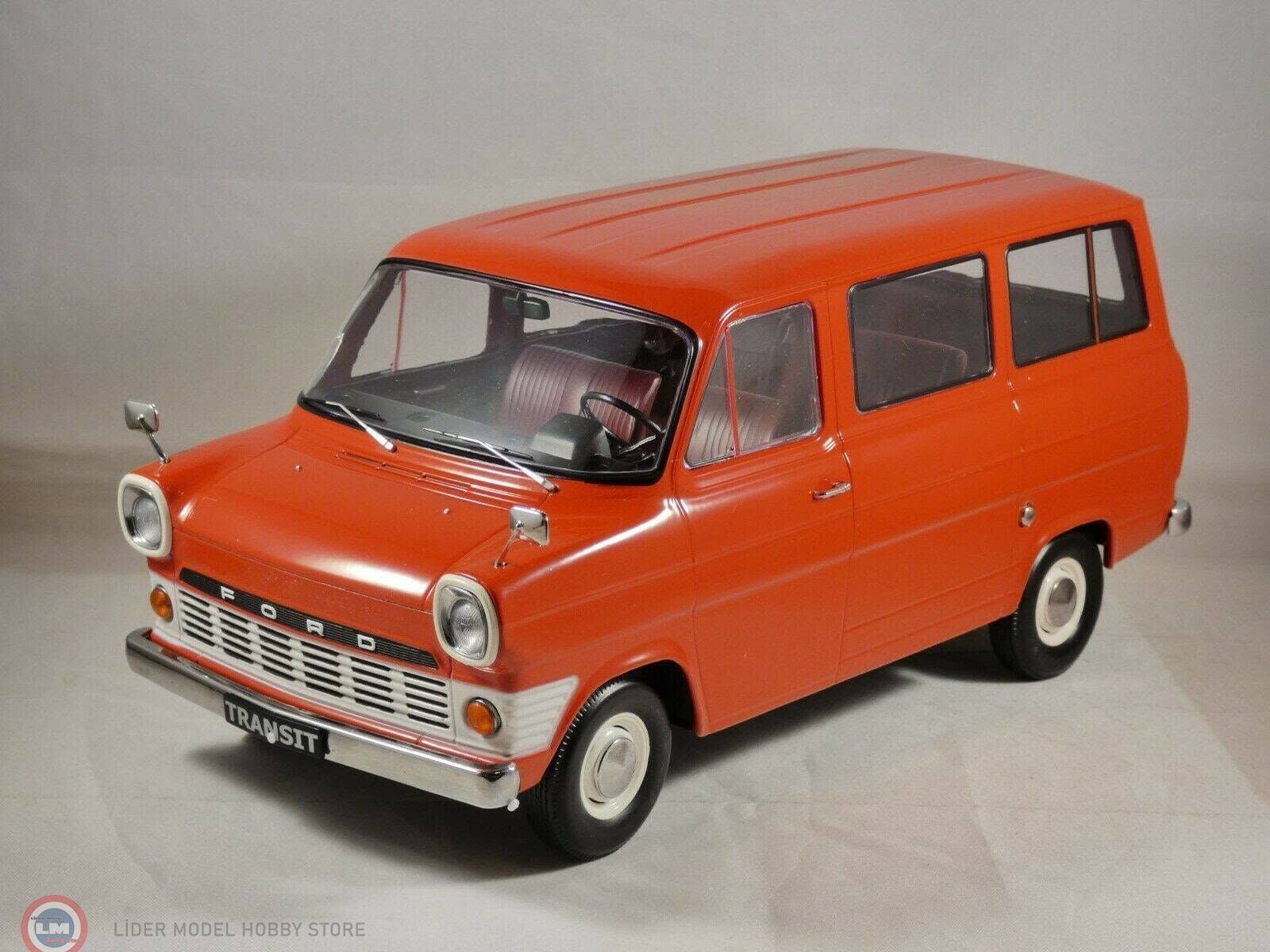 1:18 KK Scale Ford Transit MK1 Bus 1965 Red