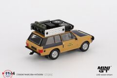 1:64 Mini GT 1981 Land Rover RANGE ROVER C.SWOBODA & K.MENTEL WINNER CAMEL TROPHY SUMATRA