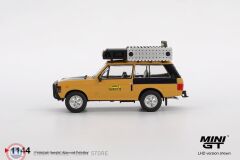 1:64 Mini GT 1981 Land Rover RANGE ROVER C.SWOBODA & K.MENTEL WINNER CAMEL TROPHY SUMATRA