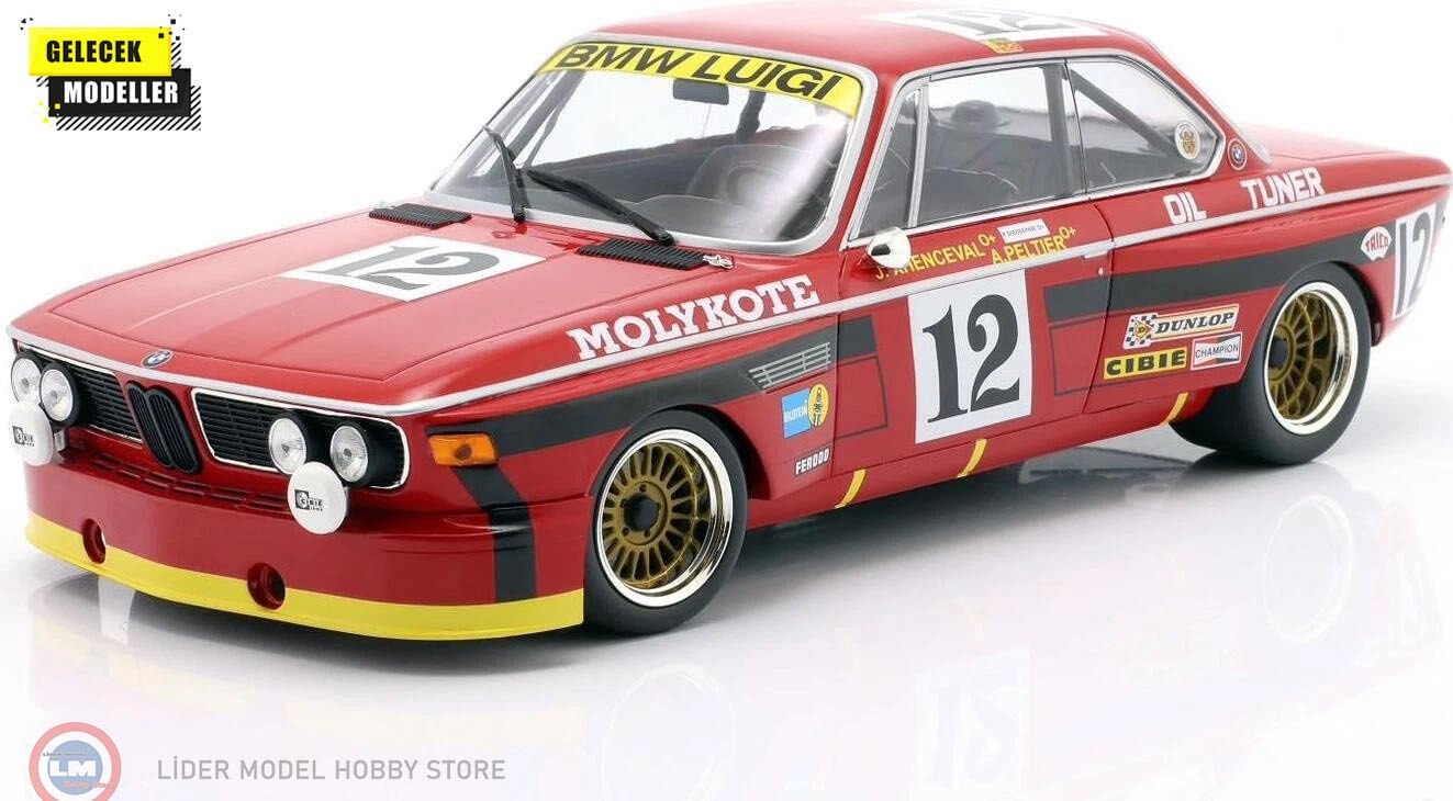 1:18 Minichamps BMW 3.0 Csl Team Luigi Racing #12 Winner 24h Spa 1974