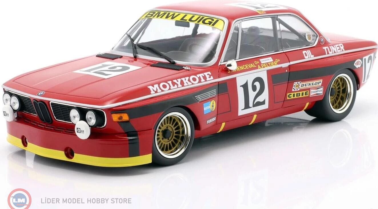 1:18 Minichamps BMW 3.0 Csl Team Luigi Racing #12 Winner 24h Spa 1974