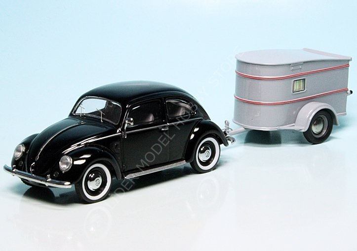1:43 Volkswagen Beetle & Camping Trailer