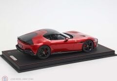 1:18 BBR 2024 Ferrari 12Cilindri Coupe - Rosso Imola black rims & Showcase