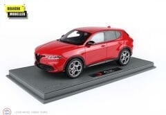 1:18 BBR Alfa Romeo Tonale Veloce Plug-in Hybrid Red Alfa & Showcase