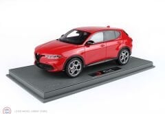1:18 BBR Alfa Romeo Tonale Veloce Plug-in Hybrid Red Alfa & Showcase