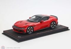 1:18 BBR Ferrari 12Cilindri Coupe - Rosso Corsa silver rims and red brakes & Showcase