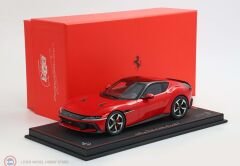 1:18 BBR Ferrari 12Cilindri Coupe - Rosso Corsa silver rims and red brakes & Showcase