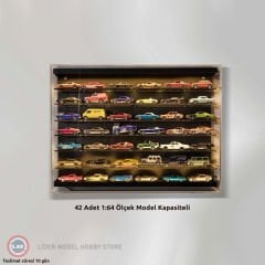 Atlantic 1:64 Ölçekli Işıklı Sergileme Ünitesi Showcase (42 Adet Model Kapasiteli)