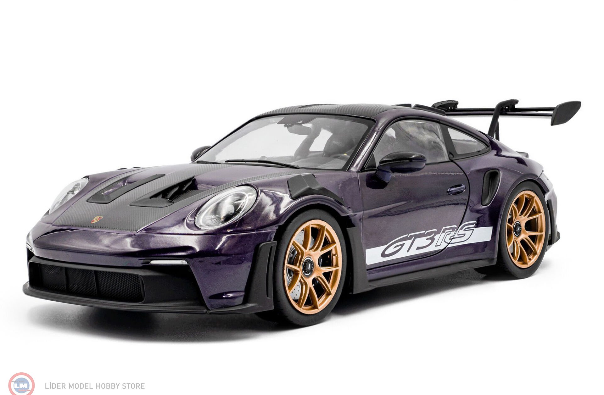 オートアート　1/18 ポルシェGT３RS 絶版品　パープル Solido - 1:18 Solido Porsche 911 GT3 RS Weissachpaket - viola lila