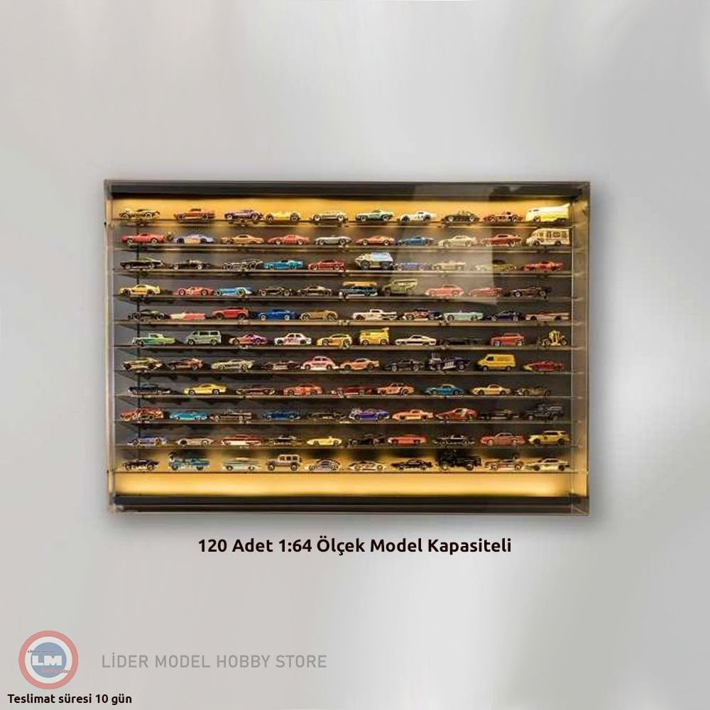 Atlantic 1:64 Ölçekli Işıklı Sergileme Ünitesi Showcase (120 Adet Model Kapasiteli)