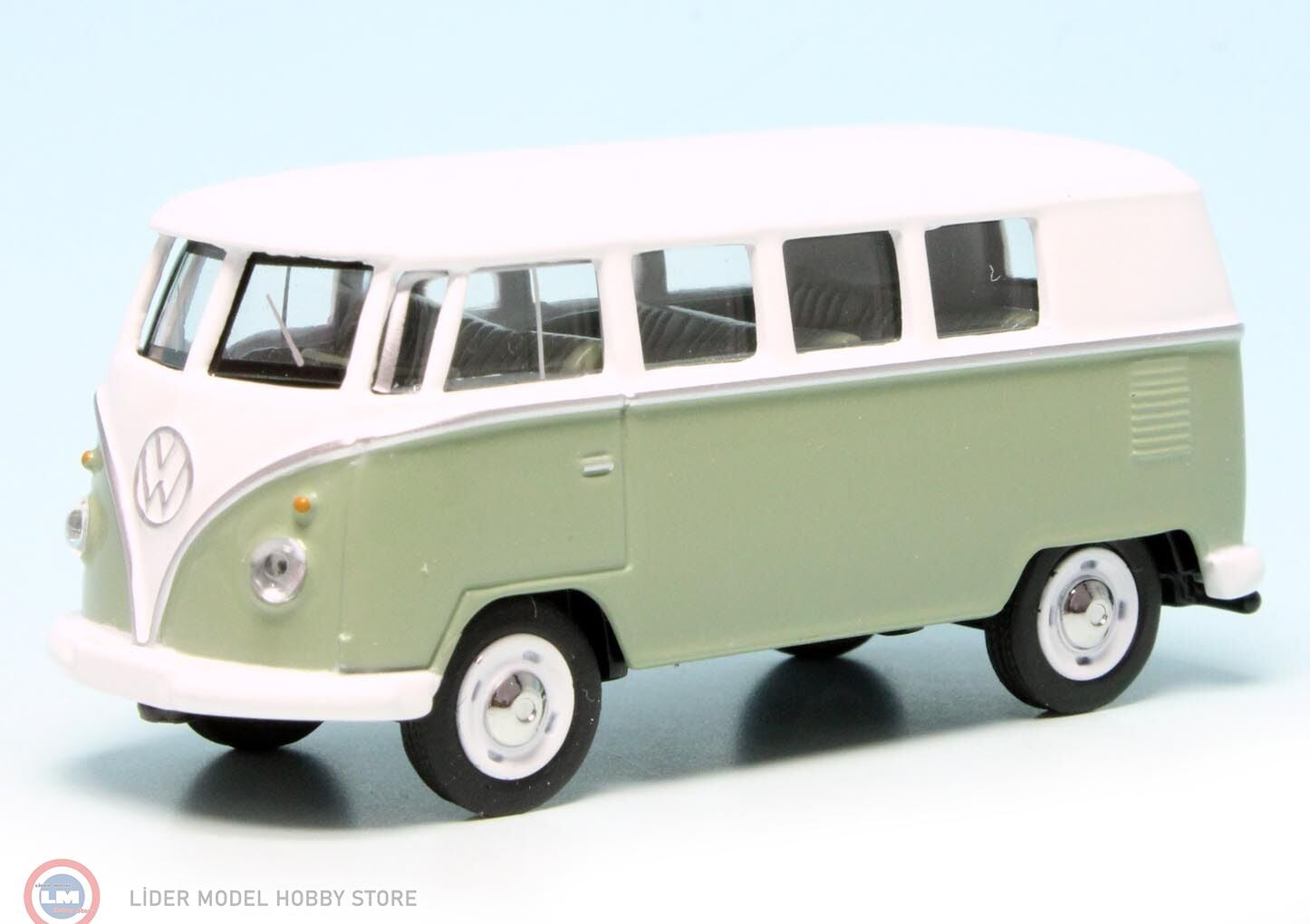 1:64 Schuco Volkswagen T1 Samba Light Green White