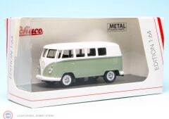 1:64 Schuco Volkswagen T1 Samba Light Green White