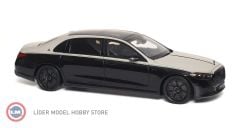 1:18 Almost Real 2023 Mercedes Benz Maybach S Class Mojave Silver Onyx Black