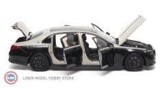 1:18 Almost Real 2023 Mercedes Benz Maybach S Class Mojave Silver Onyx Black