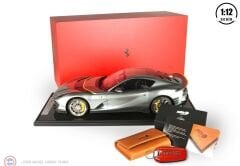 1:12 BBR 2021 Ferrari 812 Competizione - Coburn gray Spare Key case Cuoio Schedoni included