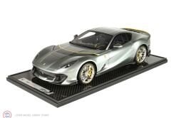 1:12 BBR 2021 Ferrari 812 Competizione - Coburn gray Spare Key case Cuoio Schedoni included