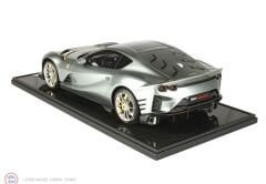 1:12 BBR 2021 Ferrari 812 Competizione - Coburn gray Spare Key case Cuoio Schedoni included