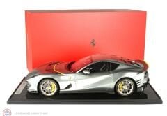 1:12 BBR 2021 Ferrari 812 Competizione - Coburn gray Spare Key case Cuoio Schedoni included