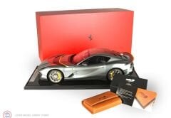 1:12 BBR 2021 Ferrari 812 Competizione - Coburn gray Spare Key case Cuoio Schedoni included