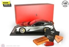1:12 BBR 2021 Ferrari 812 Competizione - Coburn gray Spare Key case Cuoio Schedoni included