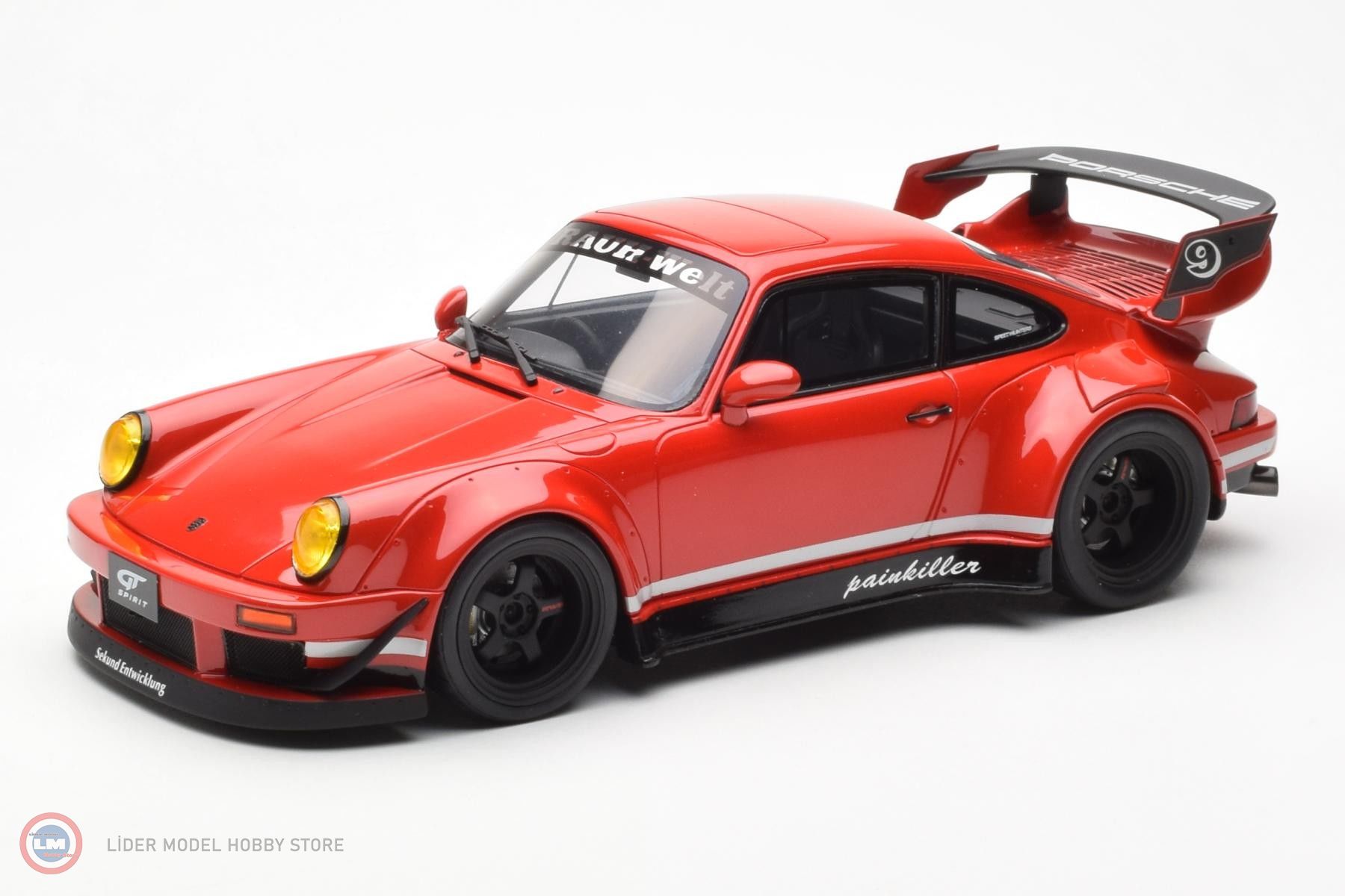 1:18 2020 PORSCHE RWB 911 (964) - PAINKILLER INDIAN RED
