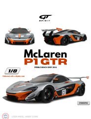 1:8 GT Spirit 2014 McLaren P1 GTR Pebble Beach Grey
