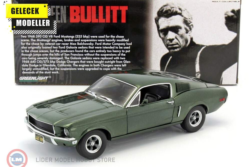 1:18 Greenlight 1968 Ford Mustang GT Bullitt