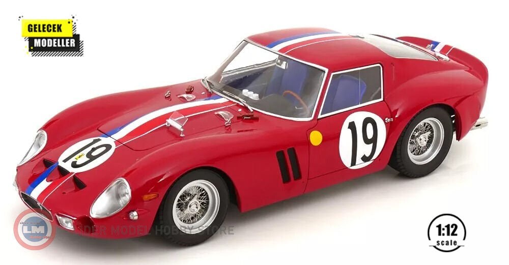 1:12 KK Scale 1962 Ferrari 250 GTO #19 2nd Le Mans Noblet Guichet