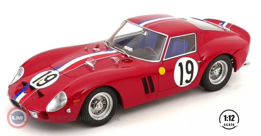 1:12 KK Scale 1962 Ferrari 250 GTO #19 2nd Le Mans Noblet Guichet