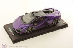 1:18 MR Collection 2023 Lamborghini Revuelto Hybrid Viola Pasifae with Yellow Livery