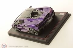 1:18 MR Collection 2023 Lamborghini Revuelto Hybrid Viola Pasifae with Yellow Livery