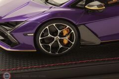 1:18 MR Collection 2023 Lamborghini Revuelto Hybrid Viola Pasifae with Yellow Livery