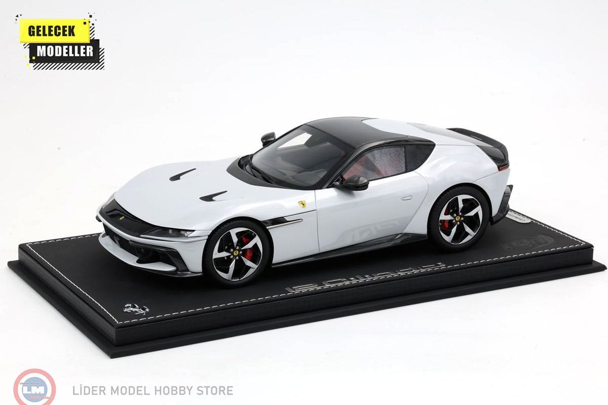 1:18 BBR 2024 Ferrari 12 Cilindri Coupe Bianco Artico