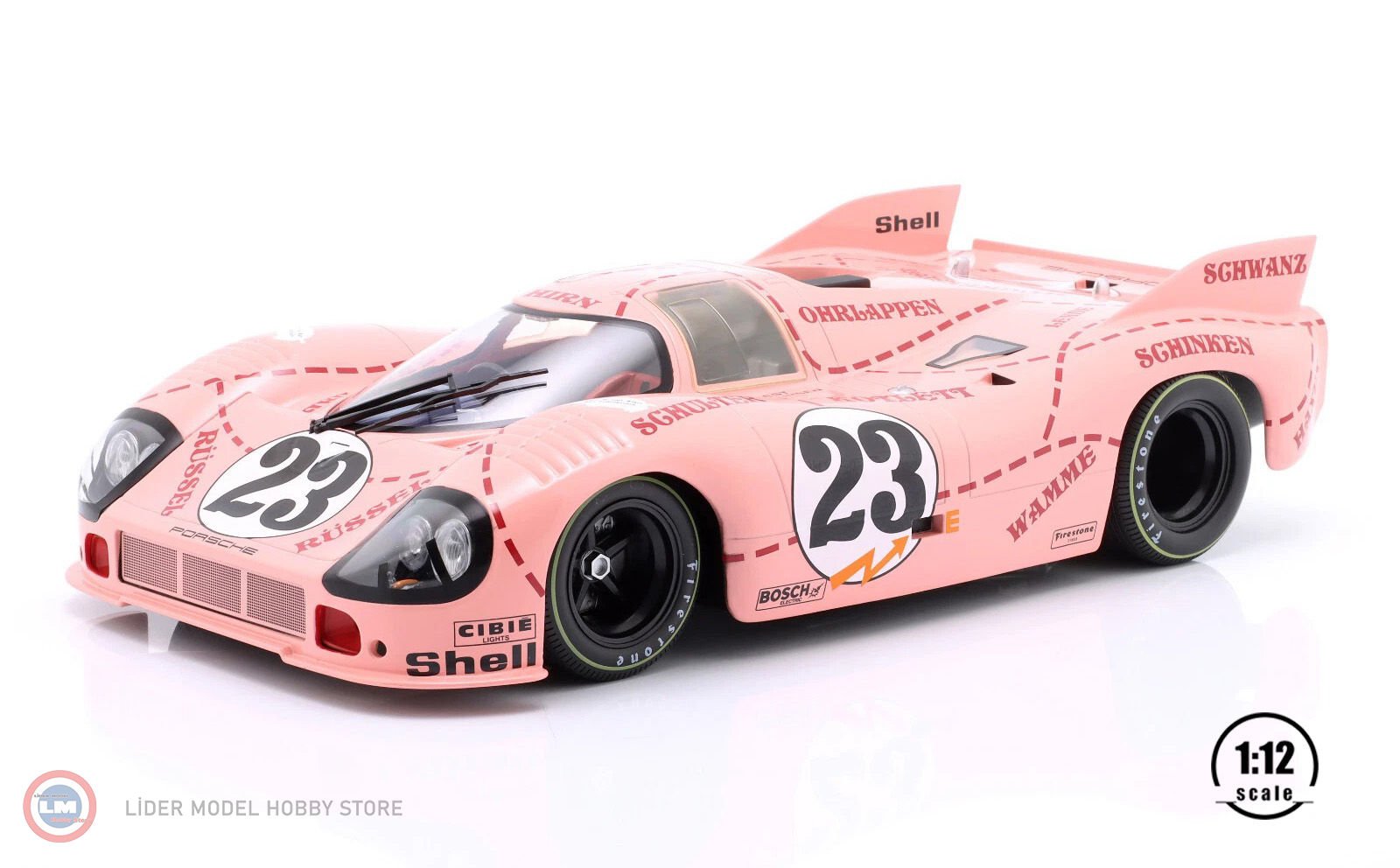 1:12 WERK83 1971 Porsche 917/20 Pink Pig #23 24h LeMans