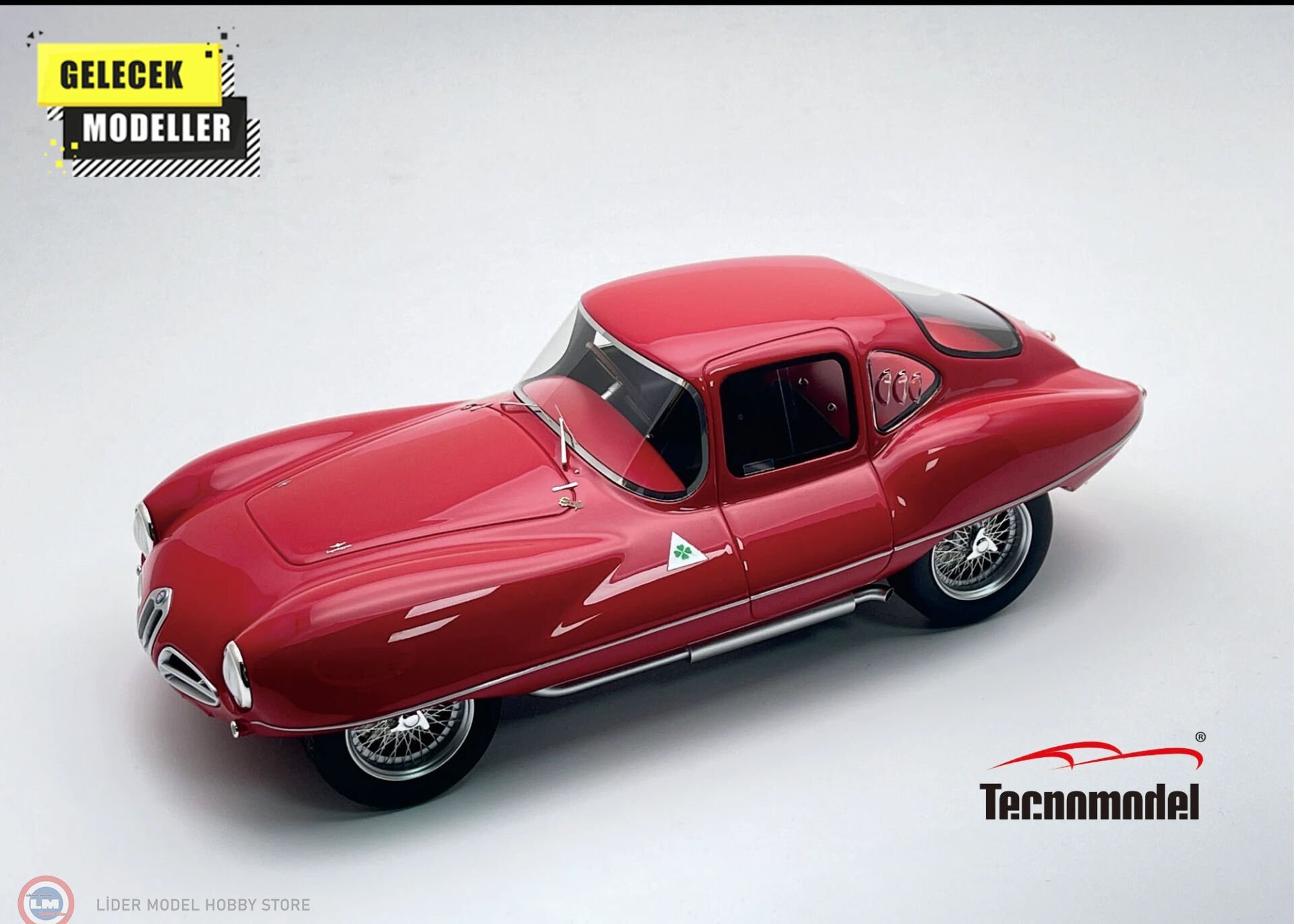 1:18 Tecnomodel 1953 Alfa Romeo C52 Disco Volante coupe