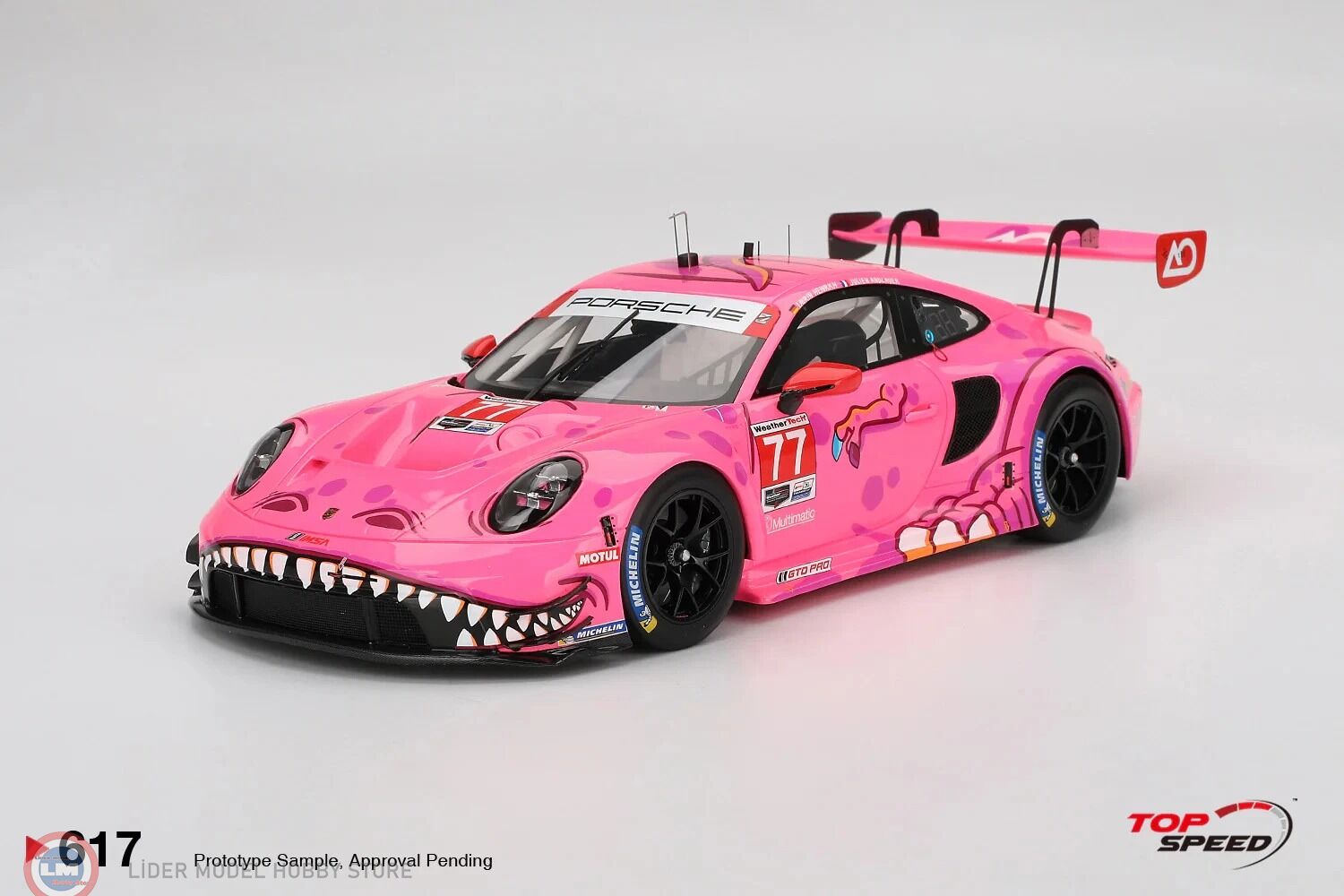 1:18 Top Speed 2024 Porsche 911 (992) GT3 R #77 AO RACING - ROXY