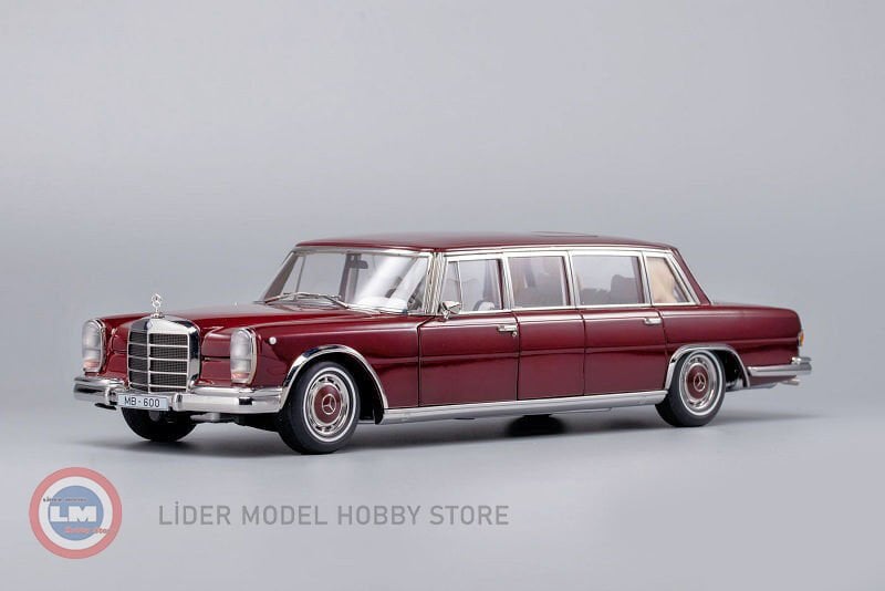 1:18 1966 Mercedes Benz 600 Pullman W100 Jujube Red