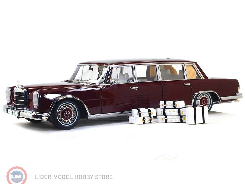 1:18 1966 Mercedes Benz 600 Pullman W100 Jujube Red
