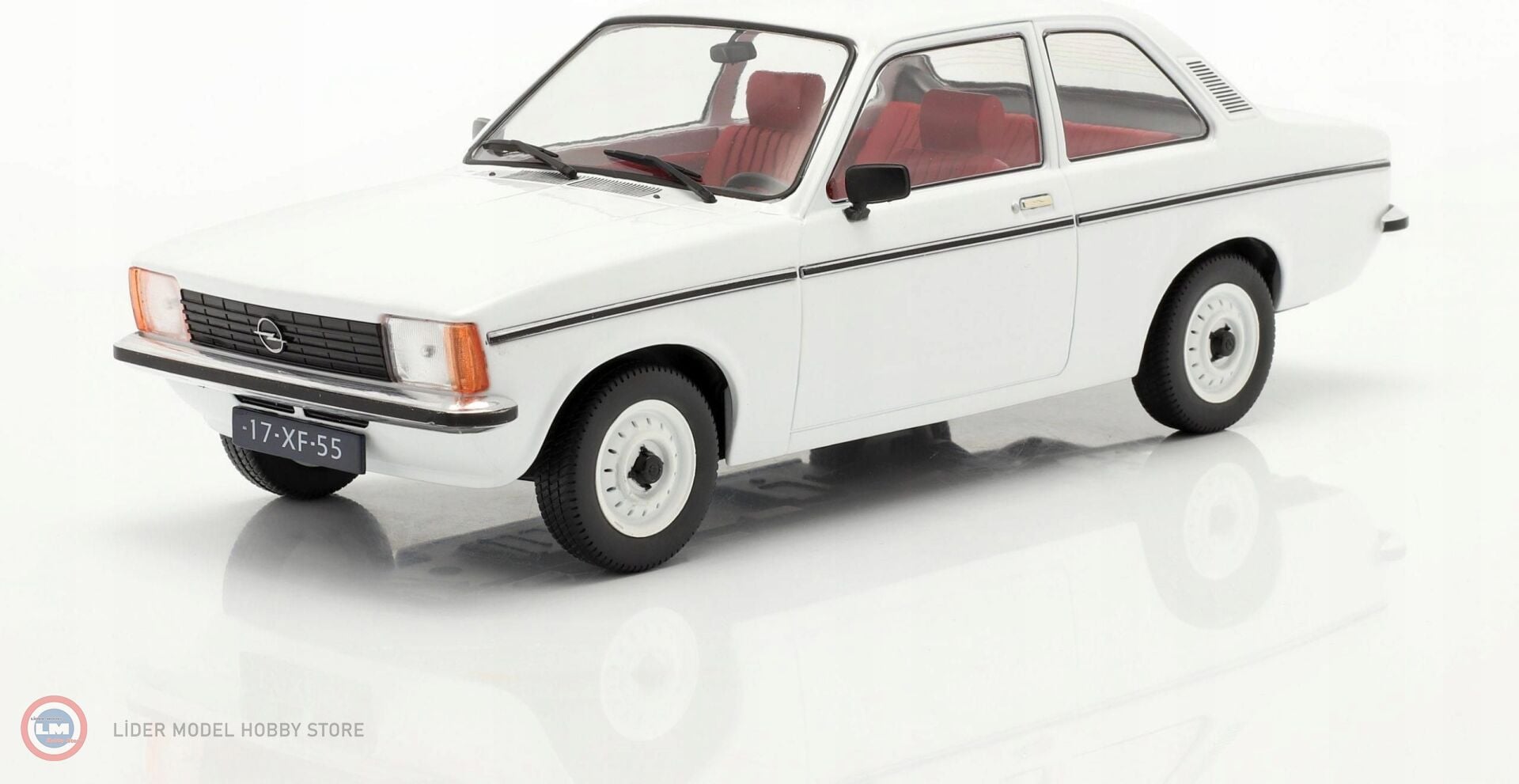 1:18 Triple9 1977 Opel Kadett C2 White-red