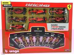 1:43 Burago 2019 Ferrari SET F1 7li Set -  TEAM SCUDERIA FERRARI