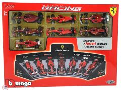 Burago - 1:43 Burago 2019 Ferrari SET F1 7li Set - TEAM SCUDERIA