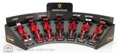1:43 Burago 2019 Ferrari SET F1 7li Set -  TEAM SCUDERIA FERRARI