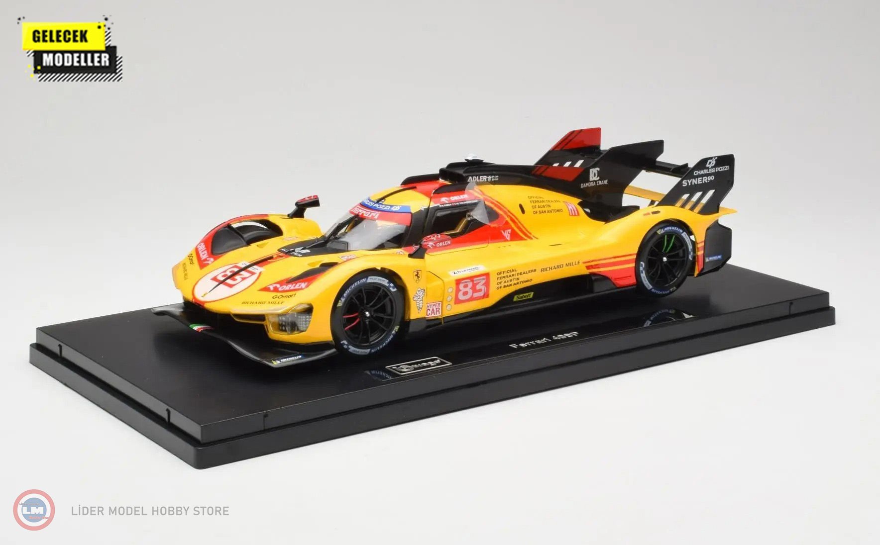 1:18 Burago 2024 Ferrari 499P #83 3.0L TURBO V6(TEAM AF CORSE) - LeMans