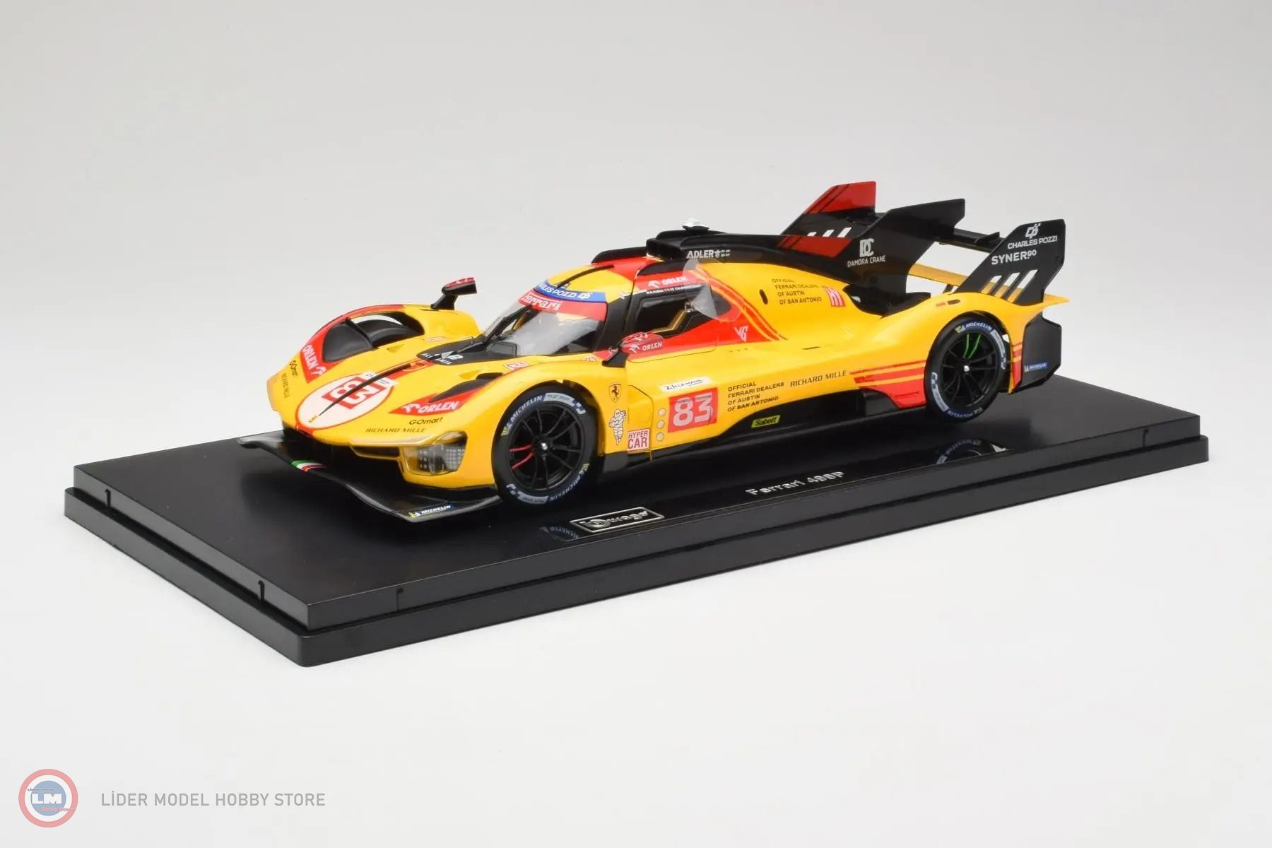 1:18 Burago 2024 Ferrari 499P #83 3.0L TURBO V6(TEAM AF CORSE) - LeMans