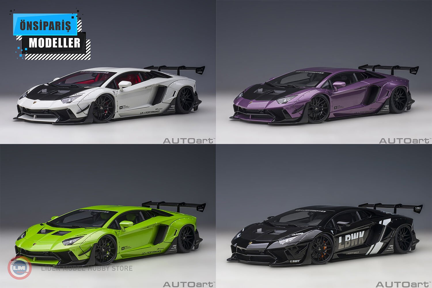 自動車 1/18 Liberty Walk Lamborghini Aventador Autoart - 1:18 Autoart Liberty Walk LB Works Lamborghini Aventador