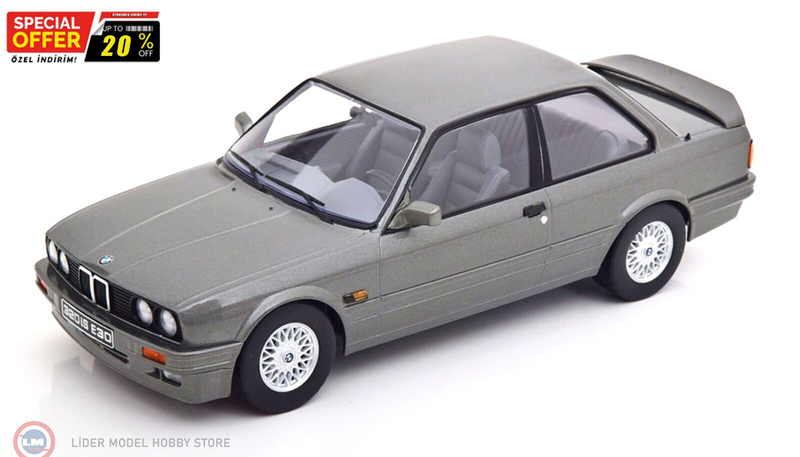 1:18 KK Scale 1989 BMW 320iS E30 Italo M3