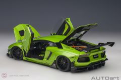 1:18 Autoart Liberty Walk LB Works Lamborghini Aventador Yeşil