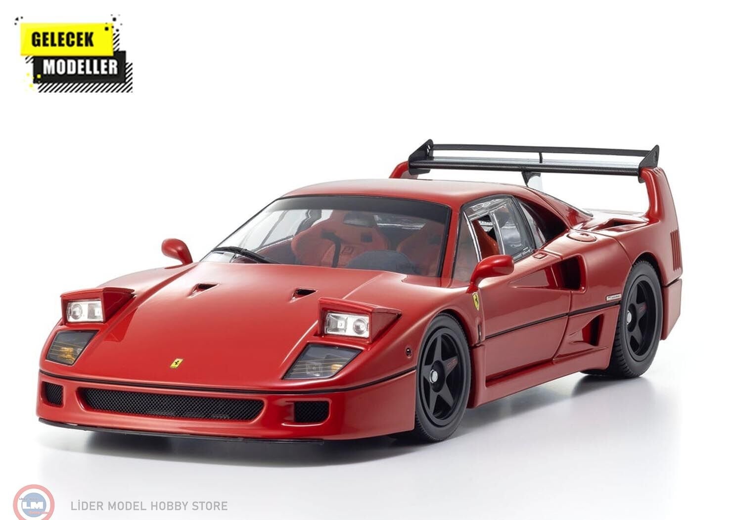 1:18 Kyosho FERRARI F40 – LIGHT WEIGHT LM WING – RED