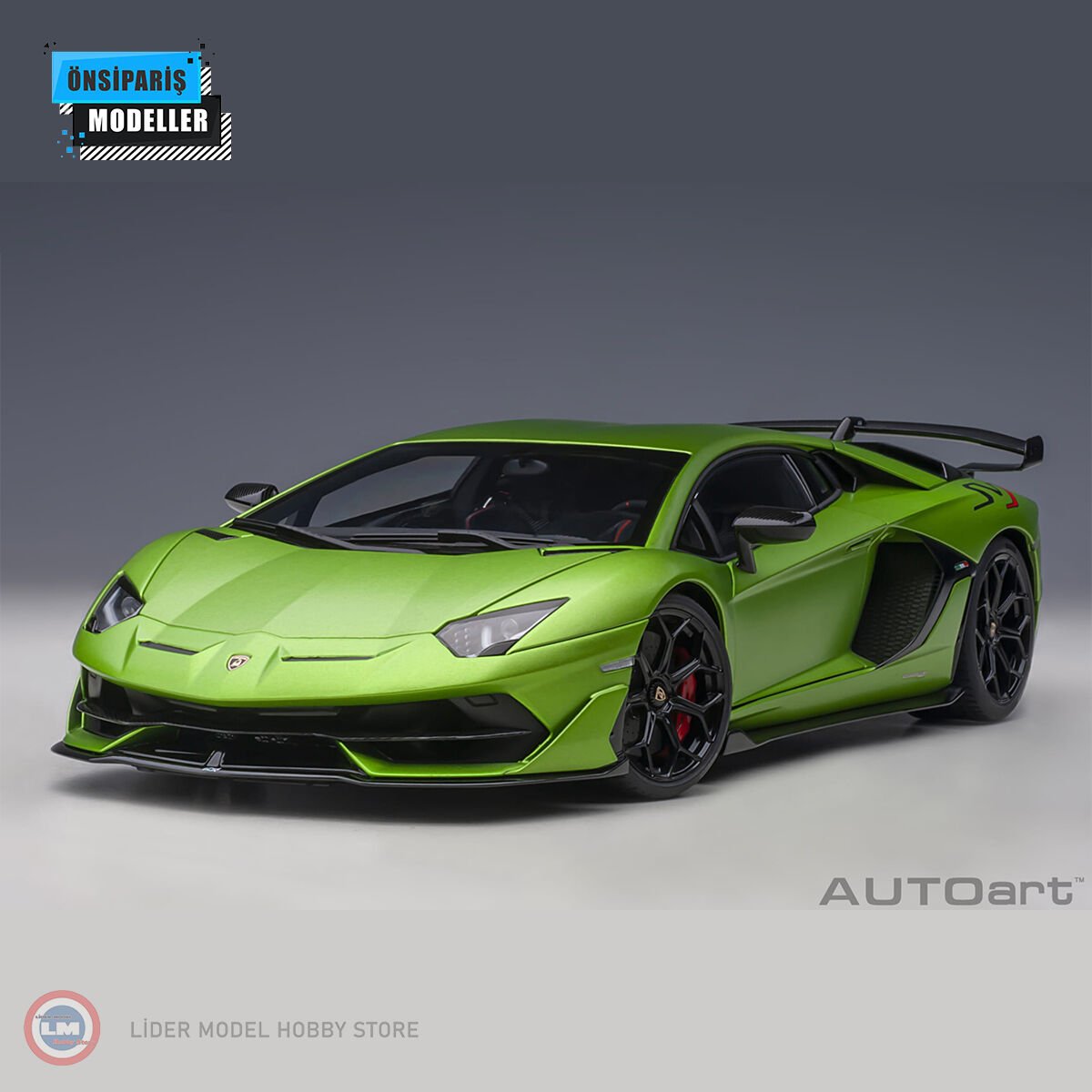 Autoart - 1:18 2019 Lamborghini Aventador SVJ (Verde Alceo