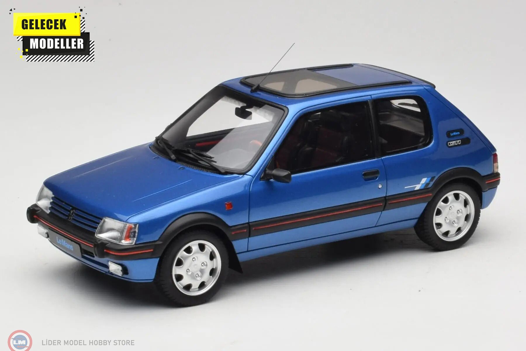 1:18 OTTO 1991 Peugeot 205 1.9 GTI Le Mans Miami Blue